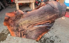 Walnut Burl Cookie Table Slab Live Edge 40"L X 23"W X 2 1/4" Thick