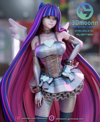 Stocking, Stocking and pan, 1/4-1/24, Unbemalt, 3D-Druck, Figur, Statue, 3Dmoonn
