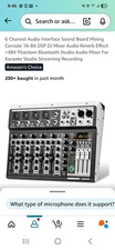 6 Channel Audio Interface Sound Board Mixing Console 16-Bit DSP DJ Mixe