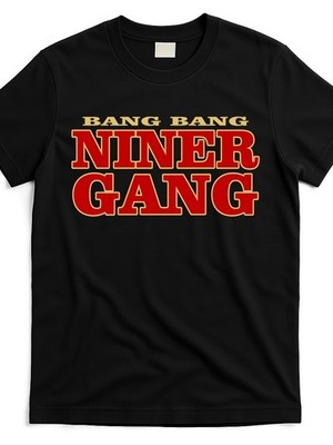 T-shirt Grande Taille Bang-Bang-Niner-Gang | Noir, Décontracté et Tendance pour 