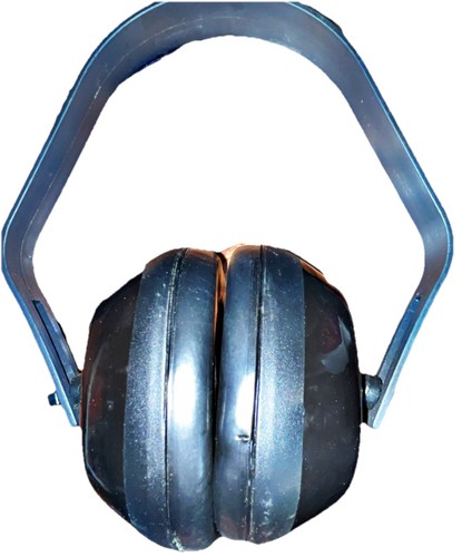 Industrial Ear Muffs Hearing Protection Black Noise Reduction Safety Over Ear