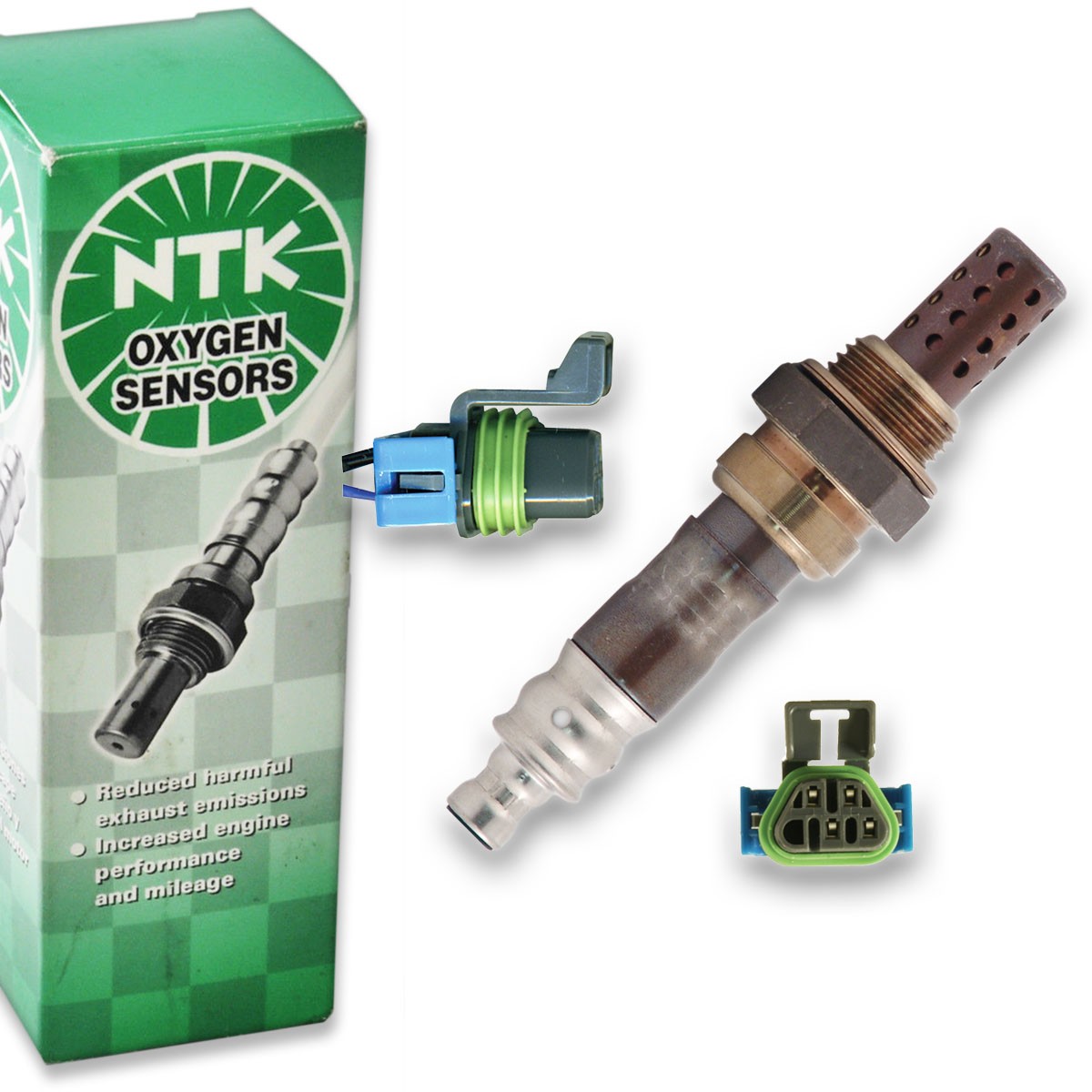 NGK NTK Downstream Right O2 Oxygen Sensor for 2000 Chevrolet C3500 7.4L V8 - pm