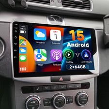 FÜR VW PASSAT B6 B7 CC MAGOTAN Android 15 Autoradio GPS Navi WIFI SWC RDS 2+64GB
