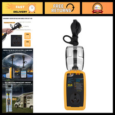 30 Amp RV Surge Protector with Waterproof Cover  Circuit Analyzer for Camper, T