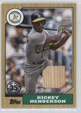 2022 Series 1 1987 Topps Baseball Relics Rickey Henderson #87R-RH HOF 0f6k