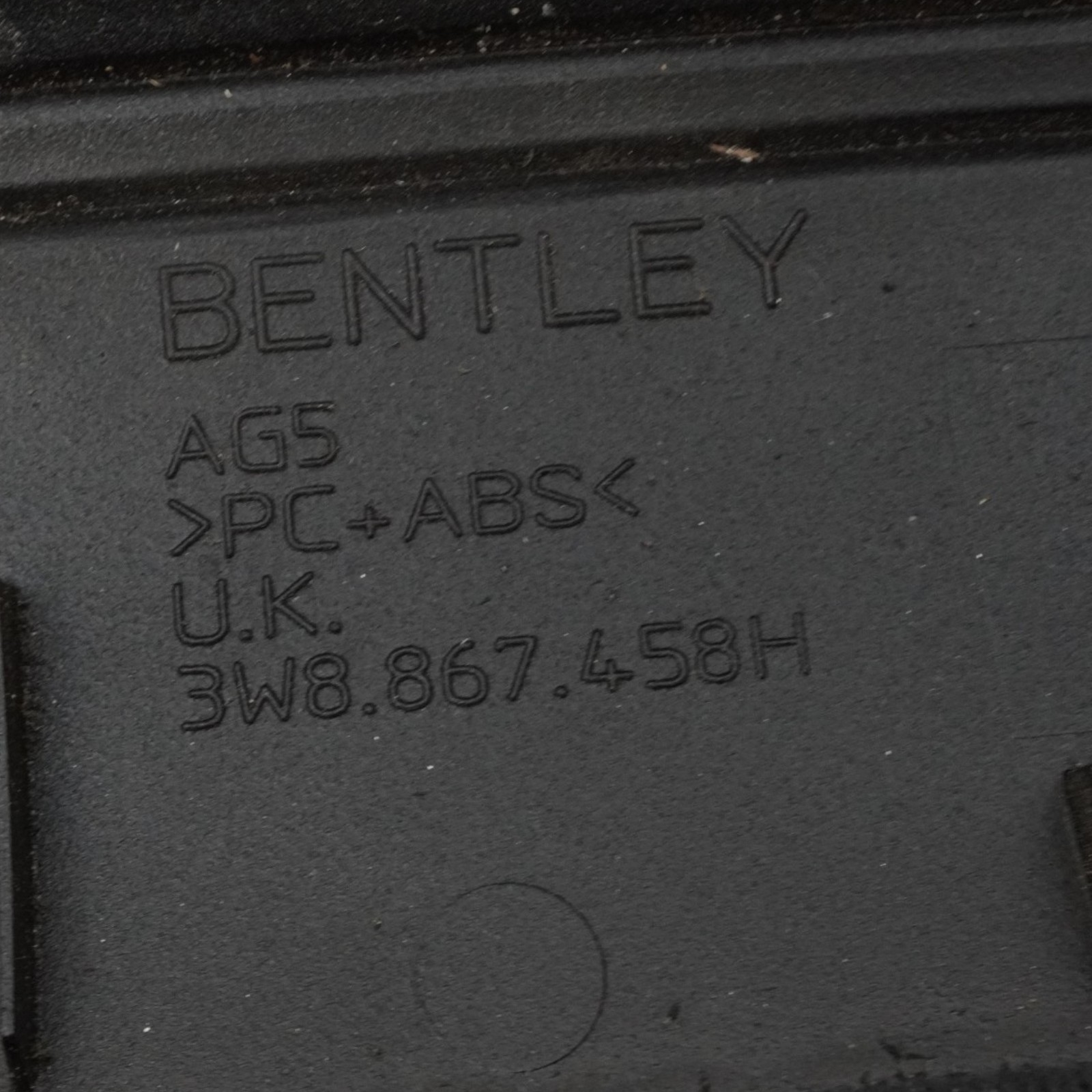 03-10 Bentley Continental GT Coupe A Pillar Trim Panel Front LH RH 3W8867458H