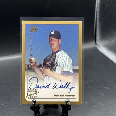 1999 Topps Traded David Walling Rookie On Card Auto Autograph