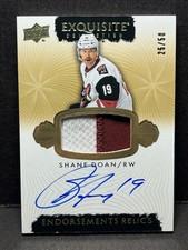 Shane Doan Auto Game Used Patch 2024 Upper Deck Exquisite Relics Gold /50