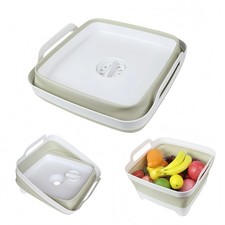 Collapsible Wash Basin for Baby Bottles - 2.4 Gallons Portable Wash Bin for R...