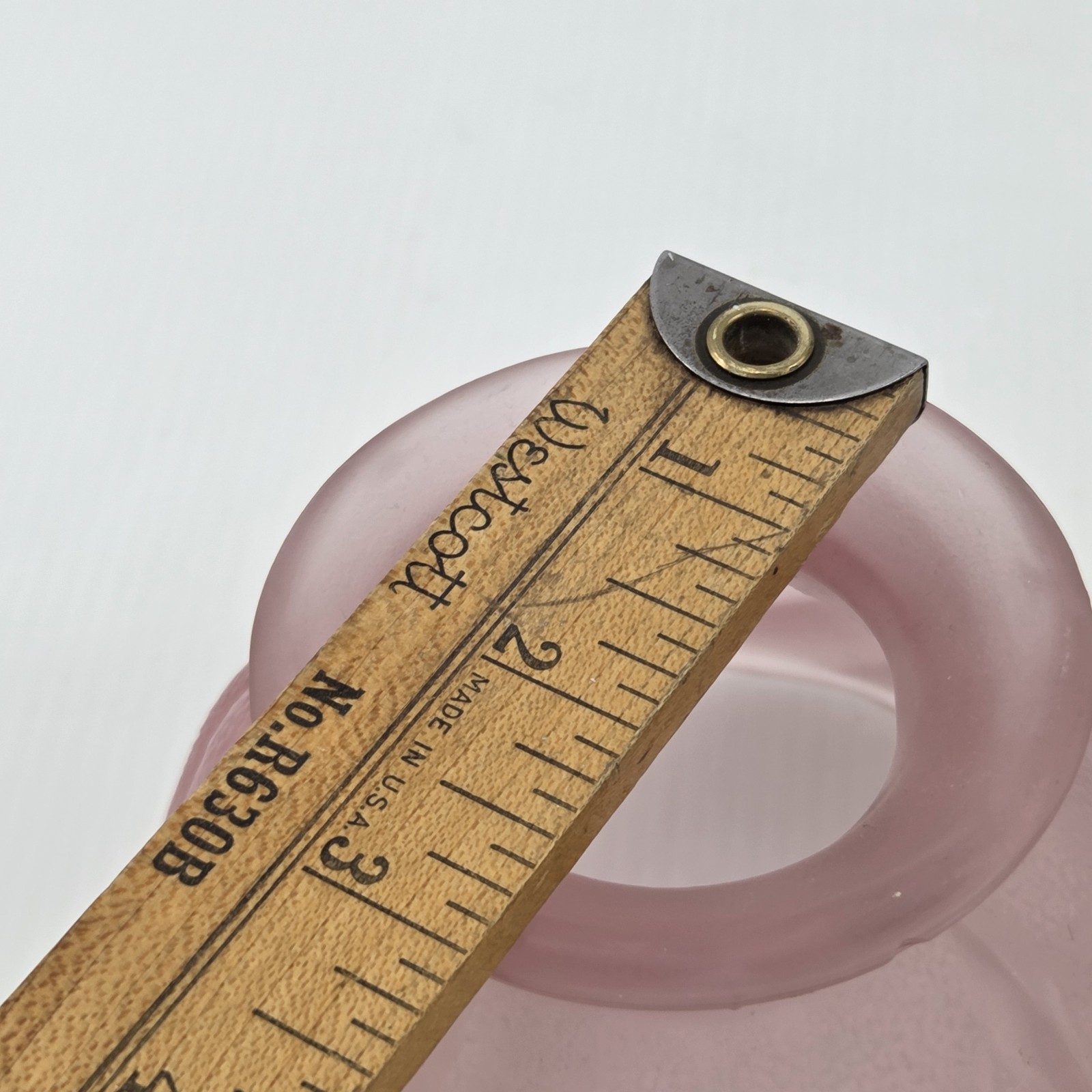 LE Smith Woodrose Leaf Pink Satin Glass Fairy Lamp Shade Only