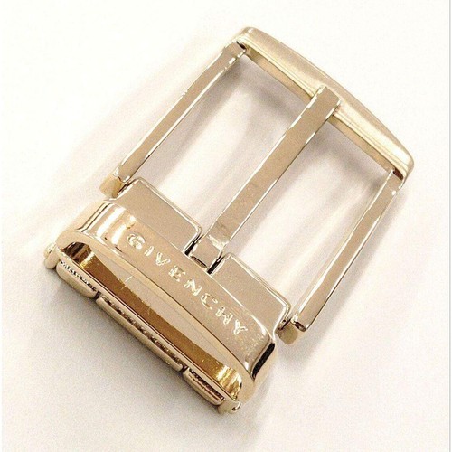 MINT Givenchy Belt Buckle Gold Tone Vintage Luxury Fashion Designer Mens Womens