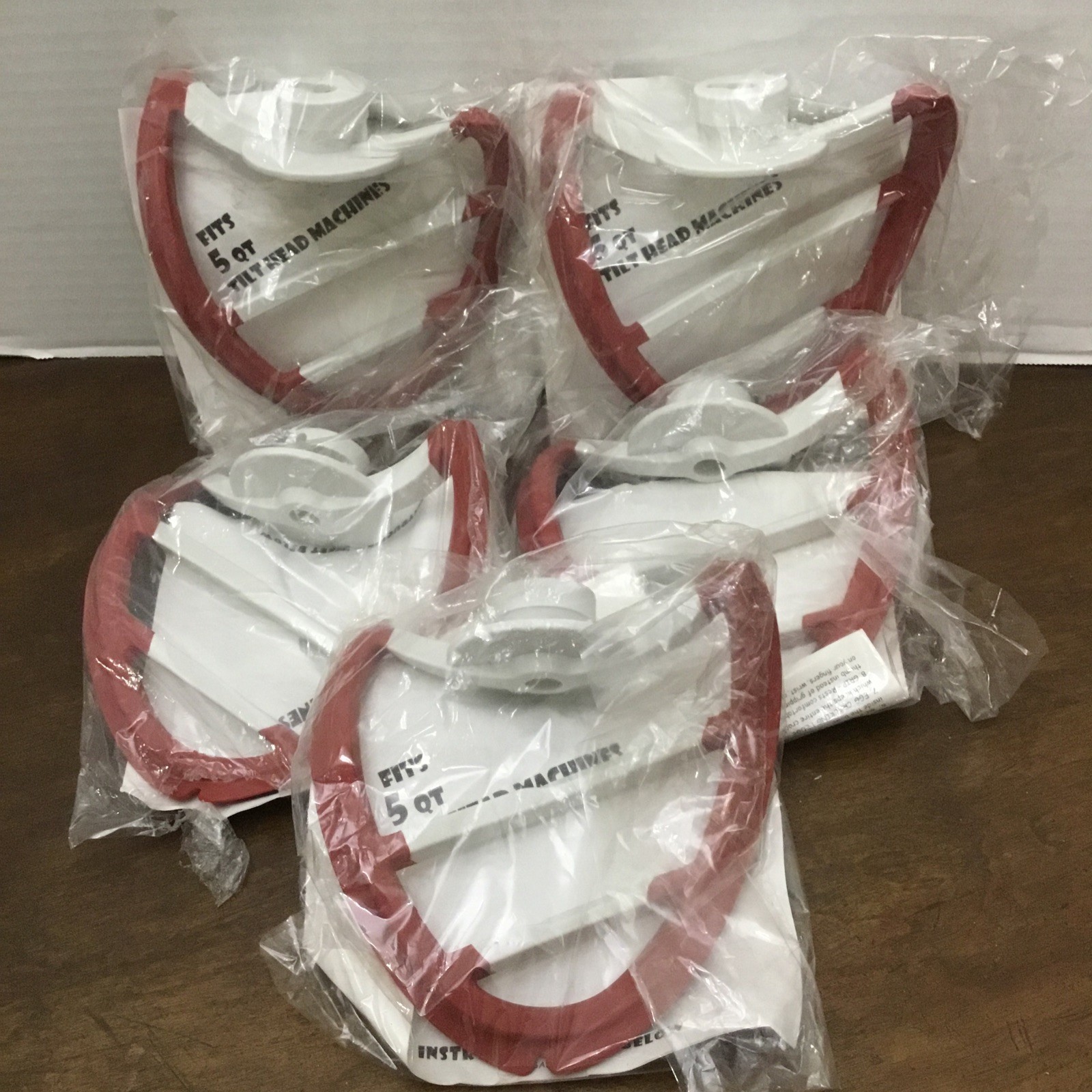 POURfect Scrape-A-Bowl Paddle Beater 5 Qt KitchenAid Tilt Hd Mixer Red Lot Of 5