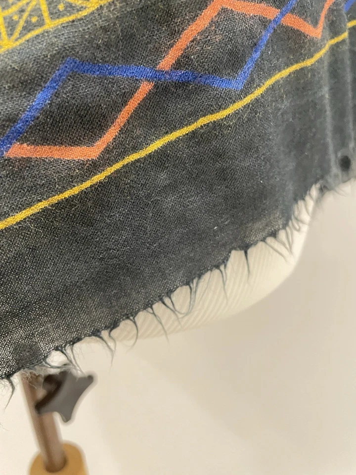 Y4#Rara Bufanda Vintage Sonia Rykiel Foulards Francia Diseñador Envoltura Cuadrada Foto 3 de 4