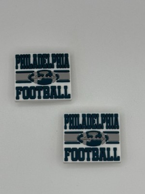 NFL Philadelphia Eagles Football Team For Crocs Shoe Charms Jibbitz - 2pieces