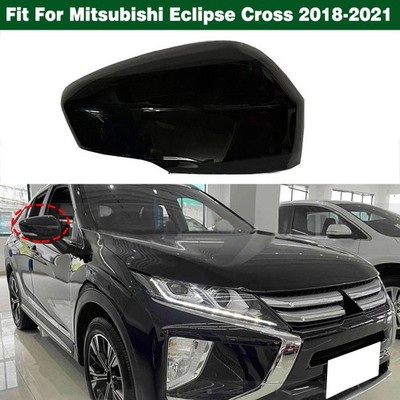 Right Front Side Door Mirror Cover Black For Mitsubishi Eclipse Cross 2018-2021