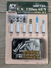1:35 120 mm AMMO SET Model Upgrade Detail Parts Photo etched, Alu.