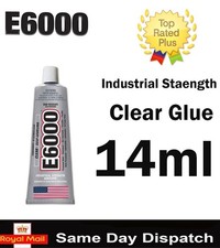 E6000 Glue 9ml 29.7ml / 14ml 59ml Adhesives Multipurpose Rhinestones Crafts free