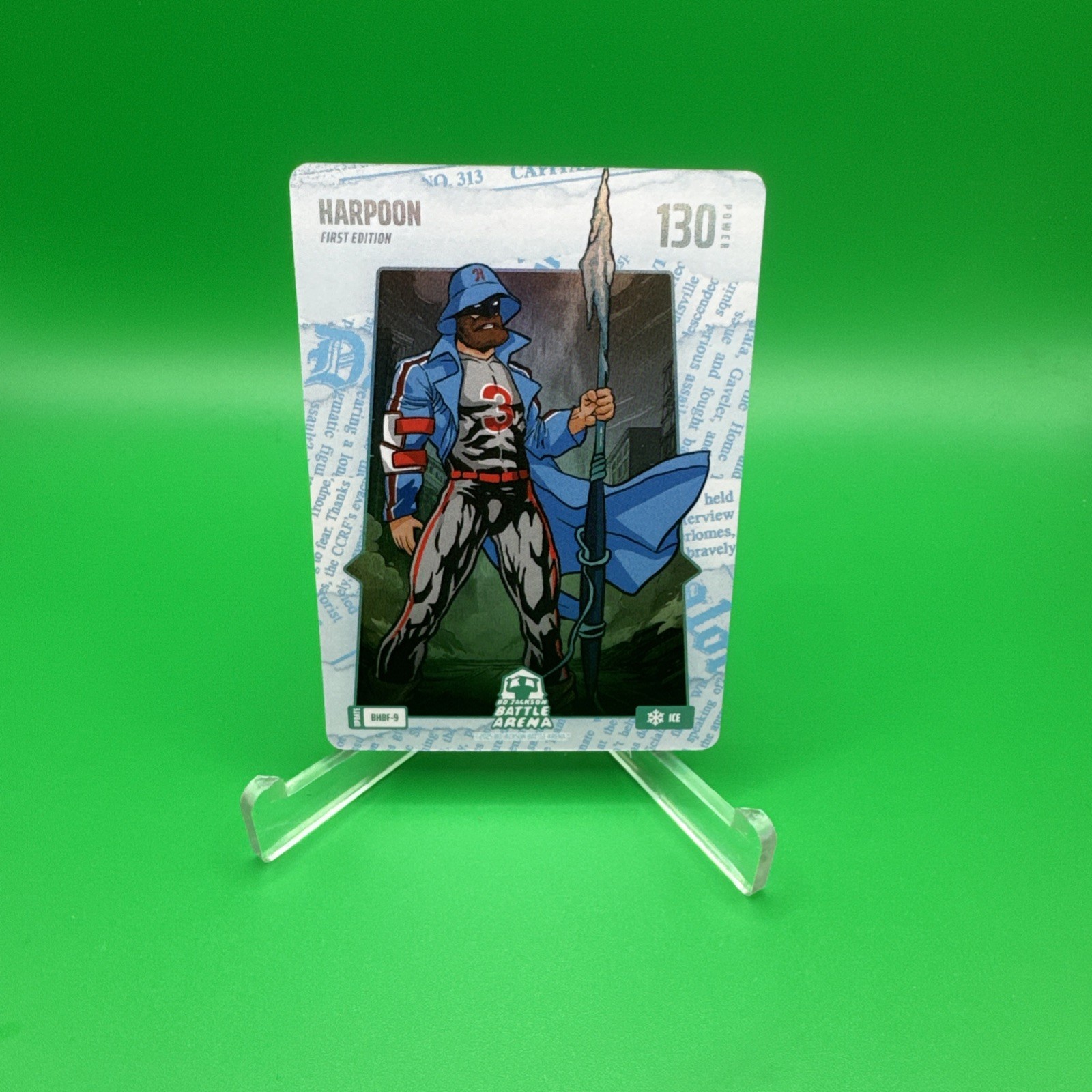 Bo Jackson Battle Arena Battlefoil Alpha SP Harpoon Blue Headliners Ice Harper