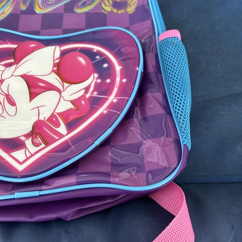 Mochila Disney Minnie Mouse Niñas 17" Corazón Iluminado, Púrpura Niños Escuela - Imagen 4 de 11