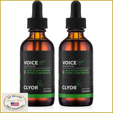 CLYOR Voice37 Singers Voice Remedy 2-Pack Herbal Vocal Booster 2oz