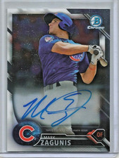 Mark Zagunis 2016 Bowman Chrome Autograph Rookie