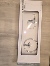 Constructor 3-piece Bath Hardware Set 24" Towel Bar Towel Ring TP Holder, Chrome