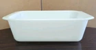 Vintage PYREX 215-B White Milk Glass Baking Dish Bread Loaf Pan Oblong 9 x 5 x 3