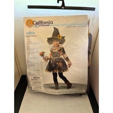 New Toddler Halloween Costume Pumpkin Patch Scarecrow Medium Size 3-4