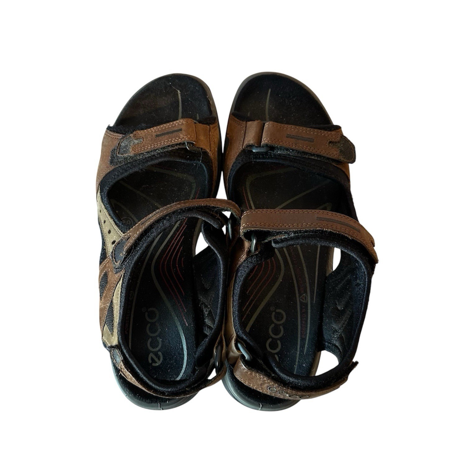 Ecco Yucatan Leather Women's Hiking Walking Comfort Sandals Size 39 Gorpcore