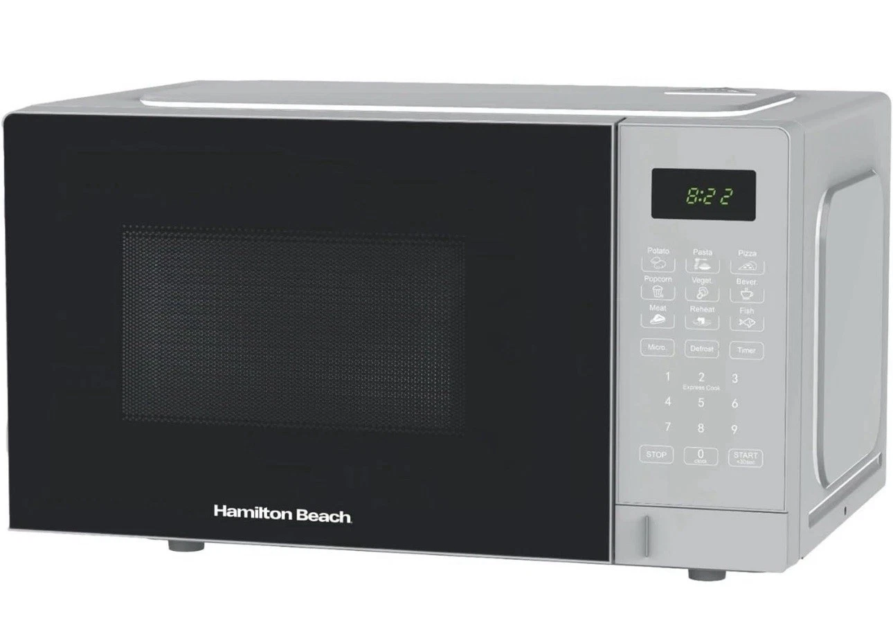 Hamilton Beach 20L 700w Microwave in Silver with Digital Control