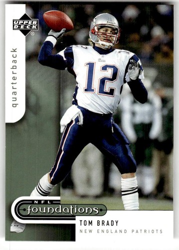 Tom Brady #55 — 2005 Upper Deck Foundations football card