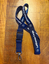 Lufthansa Cargo Schl&uuml;sselband Lanyard blau