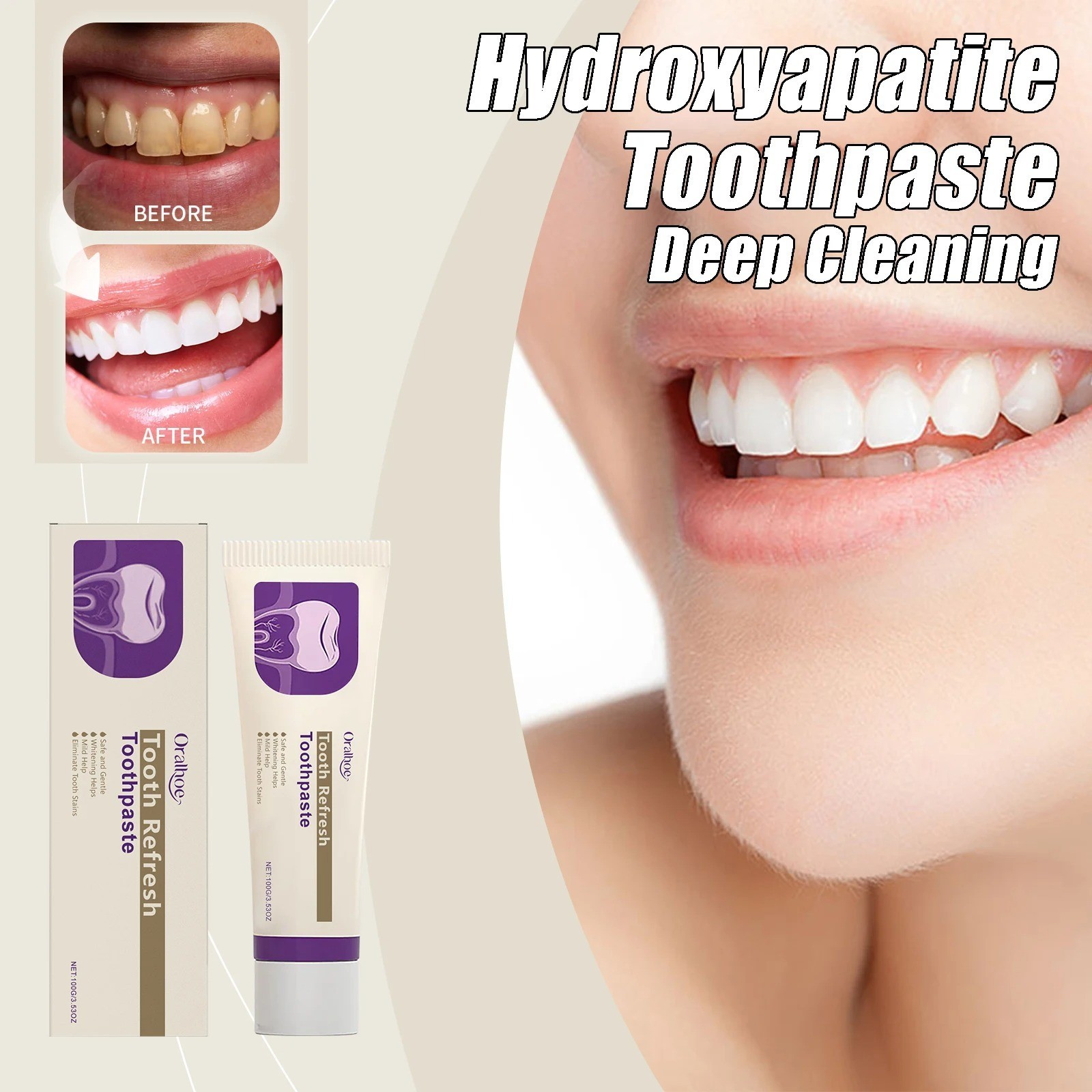 KREAIN Nature Oral Care Toothpaste for Toothacne & Sensitivity & Bad Mouth 100ml