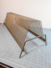 Vintage MCM 45 RPM Vinyl Record Stand Holder 70 s Style 64 Slots