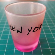 New York Frosted Shot Glass