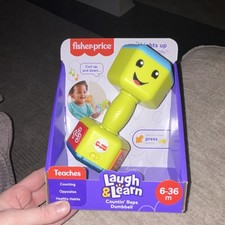 Fisher-Price Laugh  Learn Countin' Reps Dumbbell Activity Toy 6-36 Months
