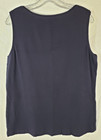 Croft & Barrow Women's Large Dark Blue Classic Tank Cotton Tank Top Pre-owned — photo 2