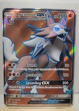 Lycanroc GX (Full Art) 136/147 SM - Burning Shadows Ultra Rare Pokemon Card MP