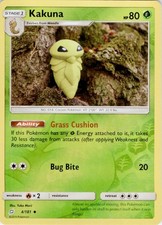Kakuna 4/181 Uncommon Team Up Pokemon Reverse Holo Lightly Played