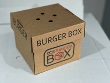 Premium Burger Box - Personalised Branded Packaging - Pack Of 50 - Recyclable
