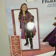 Disney Frozen 2 Princess Anna Dress Up Boots Girls Ages 3 Costume NWT