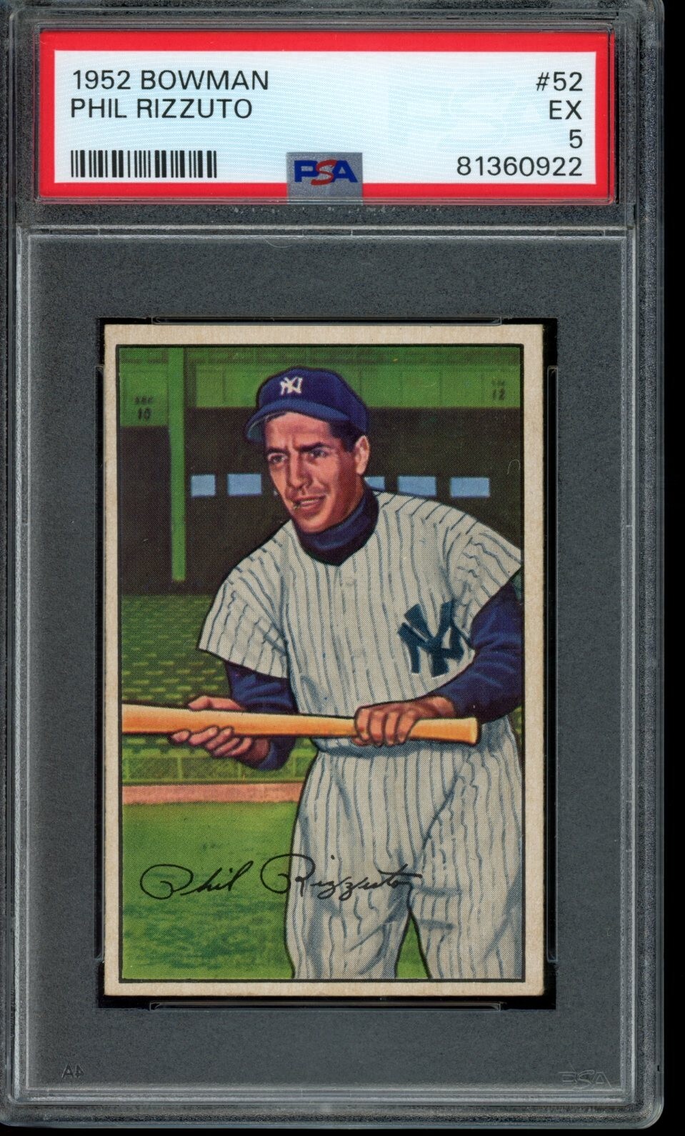 1952 Bowman #52 Phil Rizzuto (HOF) - PSA 5