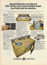 1976 GE General Electric Washing Machine Washer vintage Print Ad Advertisement