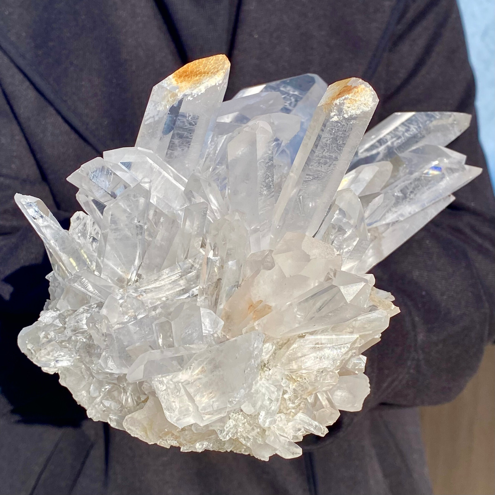 5.3LB Natural White Clear Quartz Crystal Cluster Rough Healing Specimen. eBay