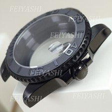 Cassa orologio submariner nero parte vetro zaffiro per movimento Seiko nh35 nh36