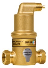 SPIROTECH SpiroVent Solar AutoClose horizontal - Klemmring 22mm