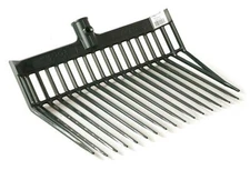 Replacement Pitch Fork Head Green Polycarbonate 13125 Inch Tines Angled Design