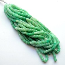 AAA Chrysoprase Smooth Round Heishi Beads Handmade Loose Gemstone 5-6 mm 16"