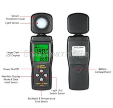 Lux/Fc Light Meter Digital Luxmeter Luminometer Brightness Measuring tool NEW