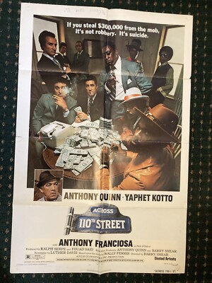 ACROSS 110TH STREET POSTER ポスター ブッタブランド Across 110th Street ORIGINAL Movie Poster 1972